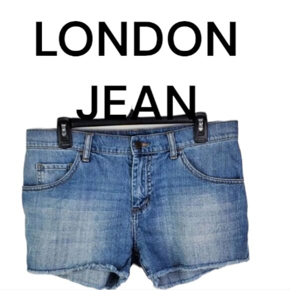 London Jean frayed denim shorts for Victoria's Secret sz 8 - Picture 1 of 11